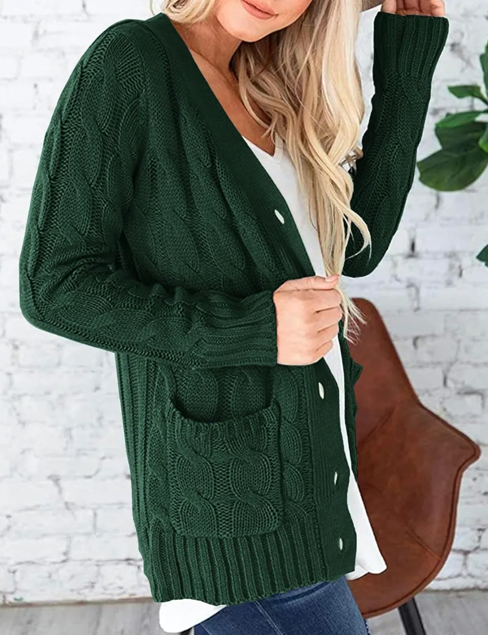 Bold Green Cardigan