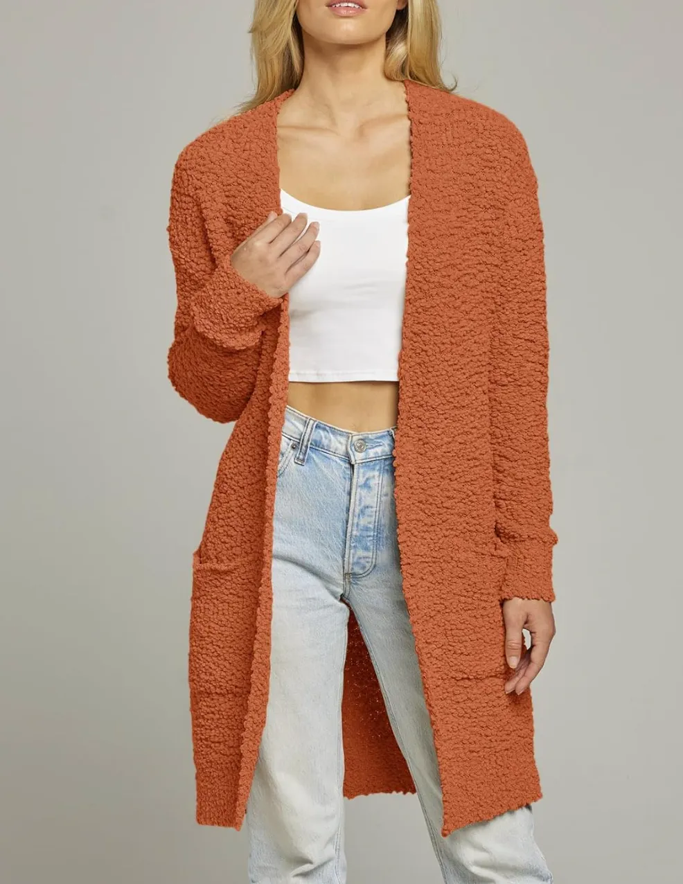 Orange Cardigan